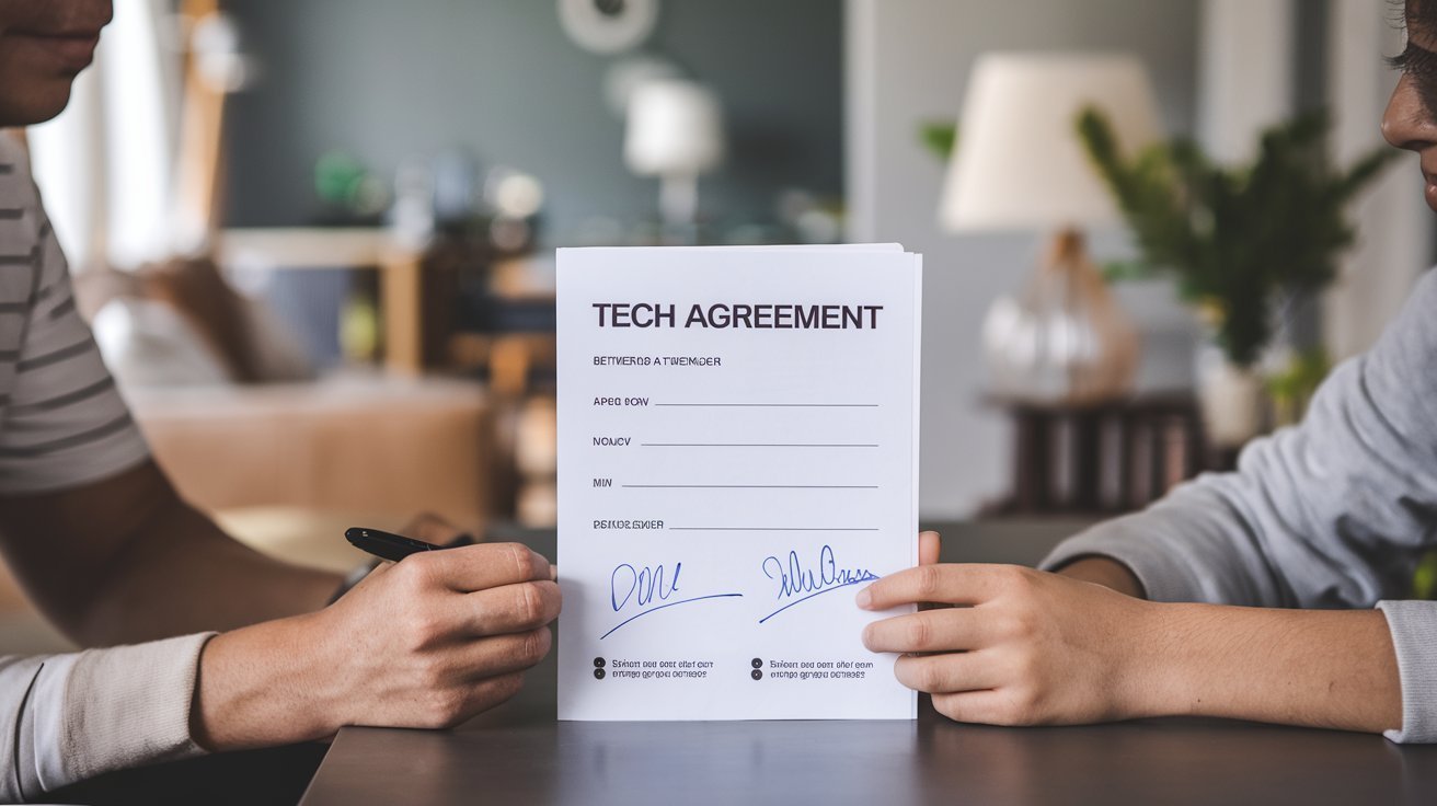 a photo of a tech agreement between a pa 3PosVLgtSIunyKJvXBaByg 3ntrH4ePTtSXNwntSdOpcA - كلنا أمهات